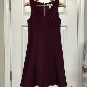 White House Black Market Burgundy Dress. Size 0